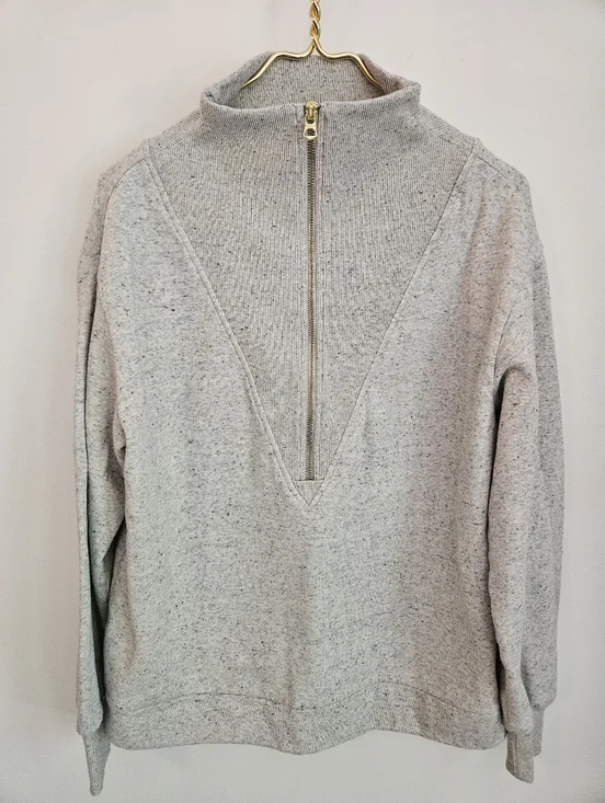 Varley Clearwater Heather Gray Half-Zip Pullover Sweatshirt Women, M - Picture 2 of 15